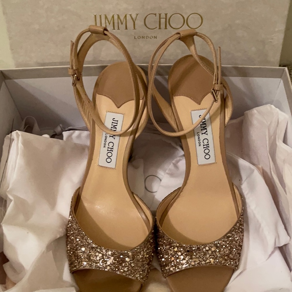 Brand New 100% Authentic Jimmy Choo Miranda 100 (Ballet Pink) Size 40.